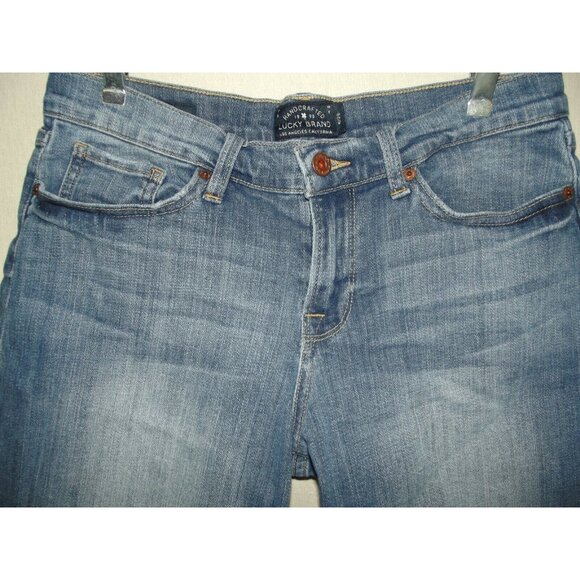 Lucky Brand Jean Shorts Womens Size 6 / 28 Blue The Bermuda Denim 5-pocket - Picture 4 of 11